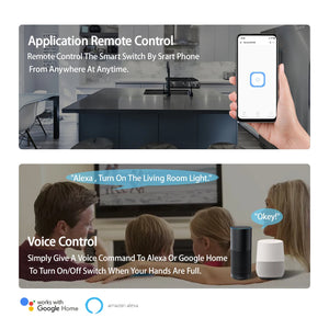 eWeLink 16A 2 Way Mini WiFi Smart Switch Breaker Module Voice Wireless Control for Smart Home eWeLink App Alexa Google Home - Stereotech