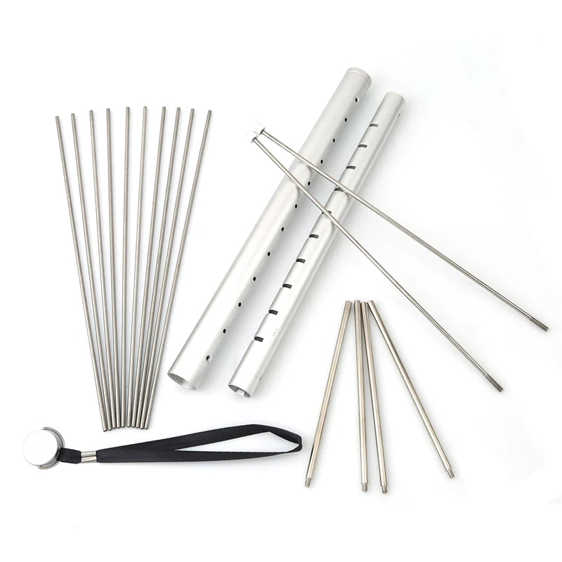 Hot Mini Pocket BBQ Grill Portable Stainless Steel BBQ Grill Folding BBQ Grill Barbecue Accessories For Home Park Use 2 - Stereotech