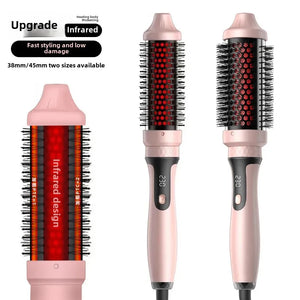 Dual-Use Home Hair Straightening Brush Infrared Curling Iron Two-In-One Non-Damaging Hairdressing Tool Versatile Hair Care