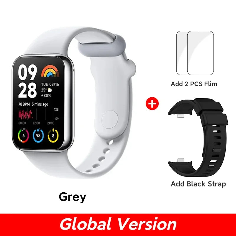 Xiaomi Mi Band 8 Pro Global Version Smart Wristband1.74&quot; Color Square AMOLED GNSS Blood Oxygen Heart Rate Monitor Bluetooth 5.3