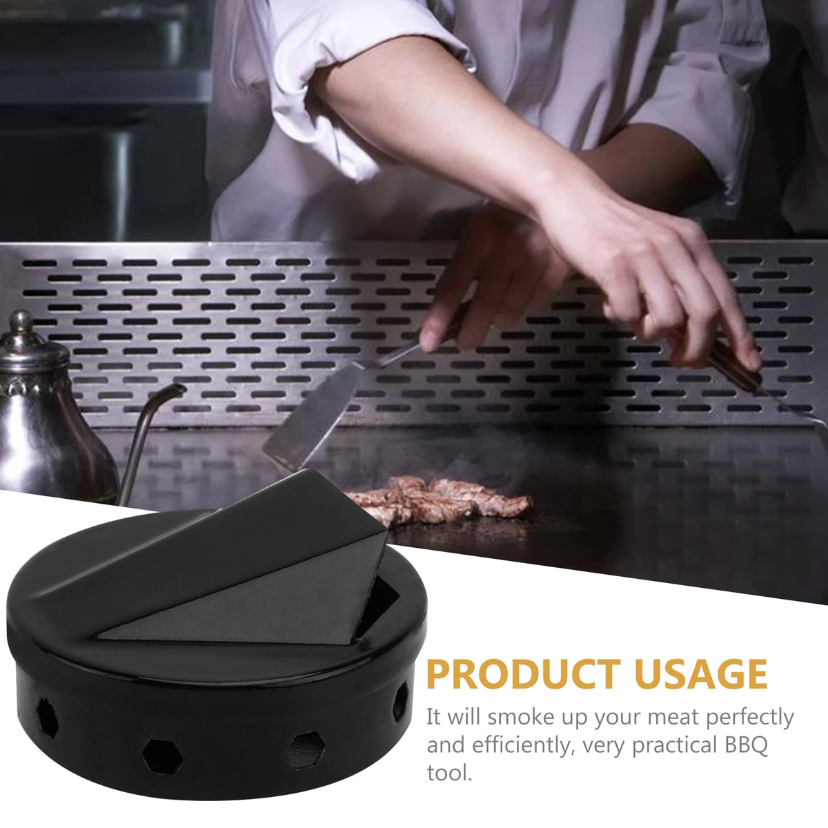 Smoker Box Barbecue Supplies Barbecued Meat Tray BBQ Smoking Grill Stainless Steel for - Stereotech