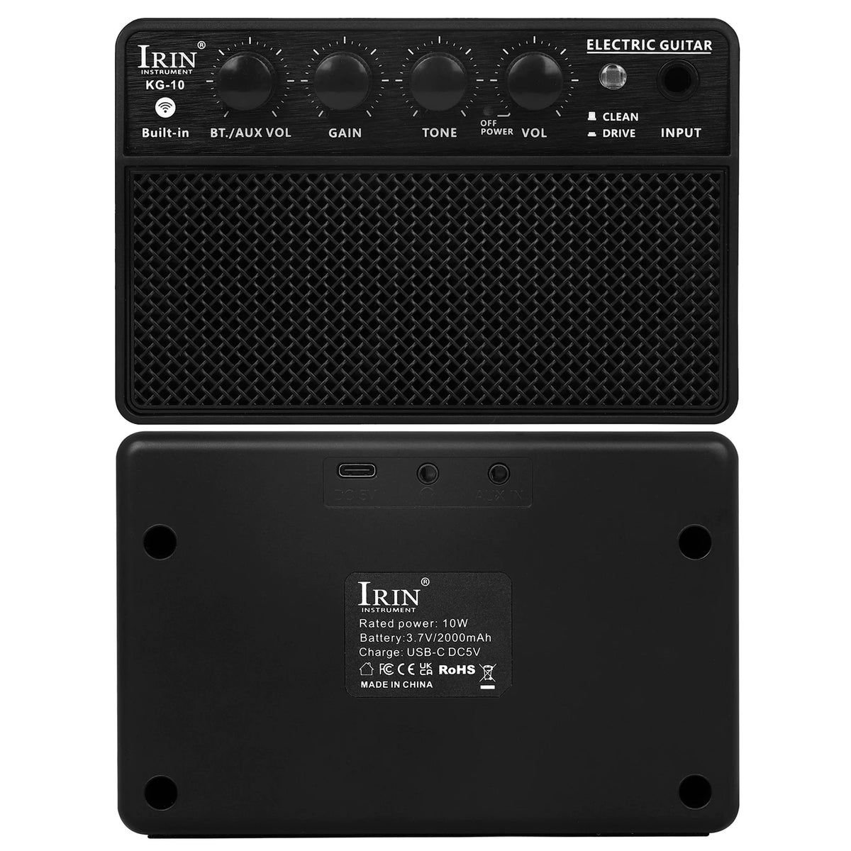 IRIN GA-20W Electric Guitar Speaker Bass Guitar Amplifier 4/5 Tuning 20W AMP Amplifier Loudspeaker Guitar Accessories &amp; Parts