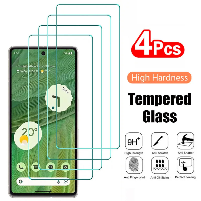 4PCS Tempered Glass for Google Pixel - Stereotech