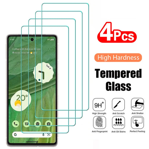 4PCS Tempered Glass for Google Pixel - Stereotech