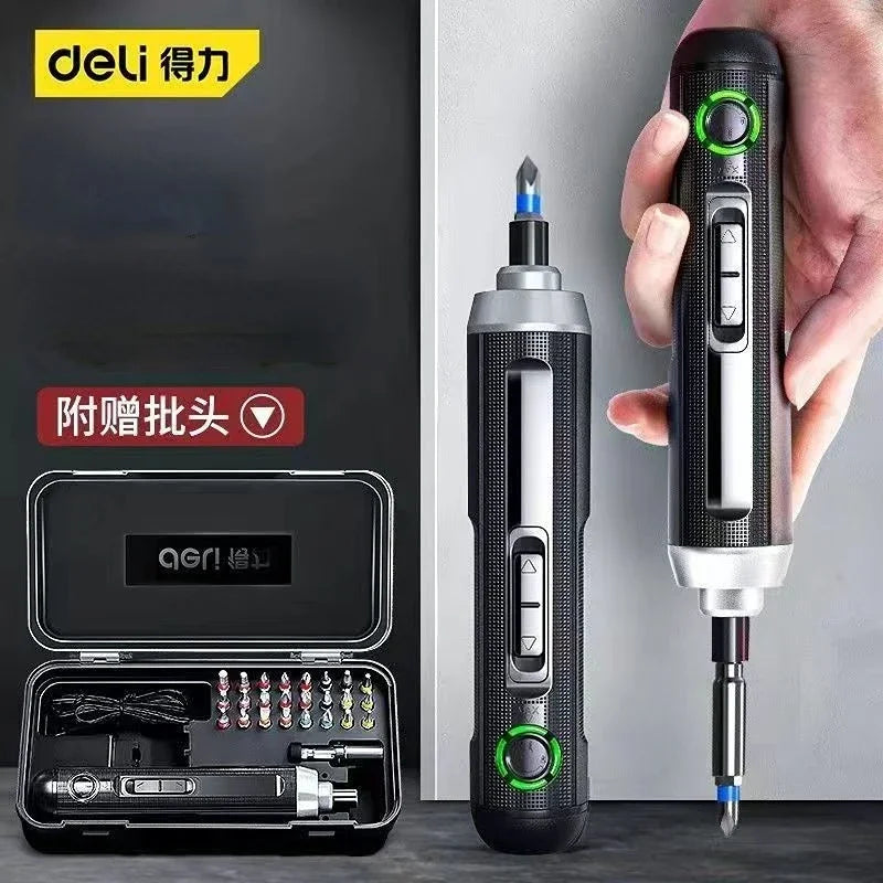 Xiaomi DELI 3.6V Electric Screwdriver Set Rechargeable Lithium Battery Electric Brushless Precision Power Tools