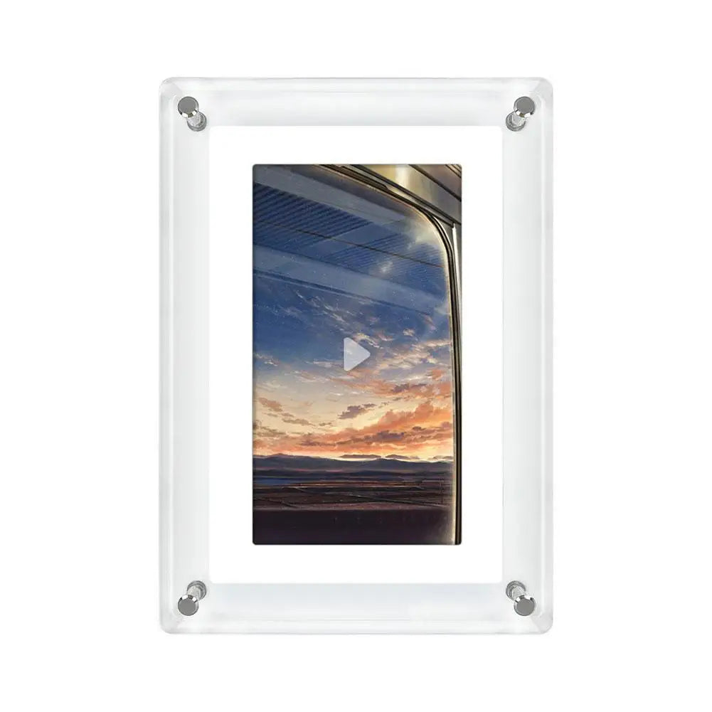 Acrylic Digital Photo Frame 5 Inch 1200mAh Vertical 4G Screen Frame Retrato IPS Porta Memory Digital Battery Display Photo X6I8