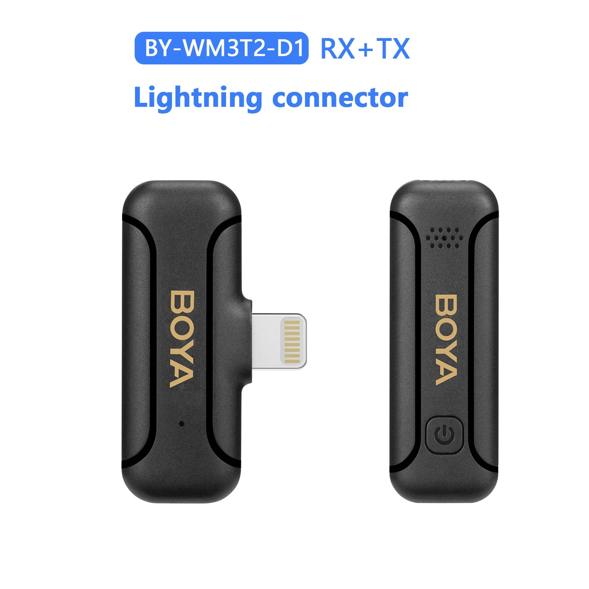 BOYA BY-WM3T2 Professional Wireless Lavalier Lapel Mini Microphone for iphone ipad Android Live Broadcast Streaming Vlogging