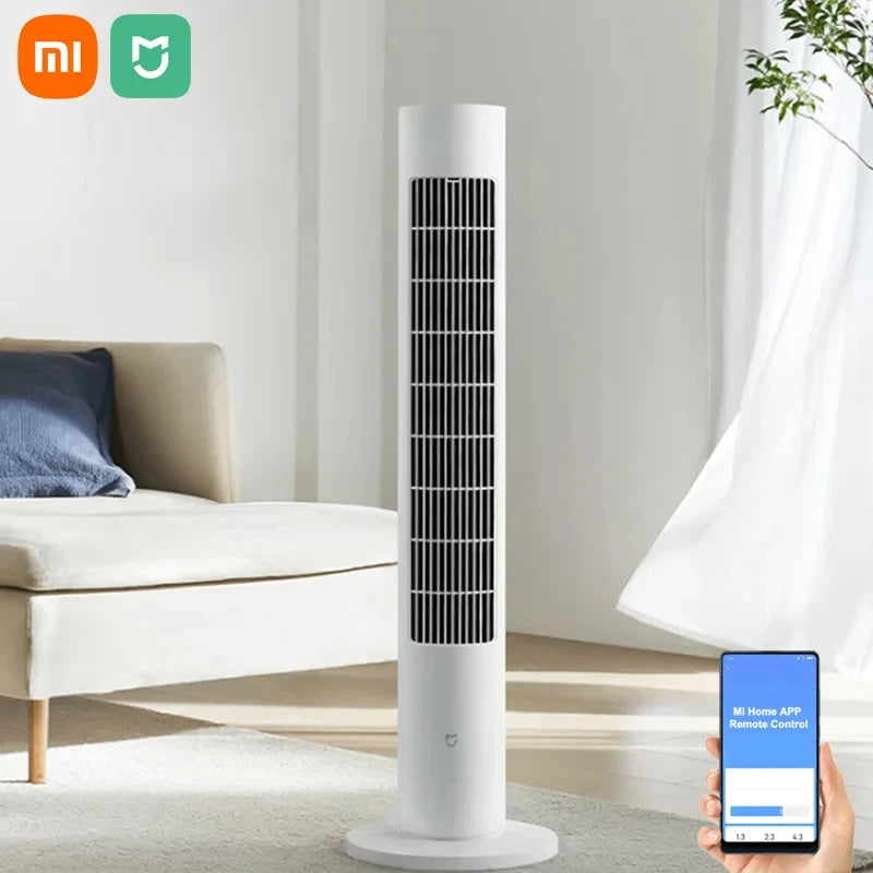 2023 NEW XIAOMI MIJIA Smart DC Inverter Tower Fan 2 Portable Fan Appointment Timing Low Noise APP Control 150° Oscillation Range