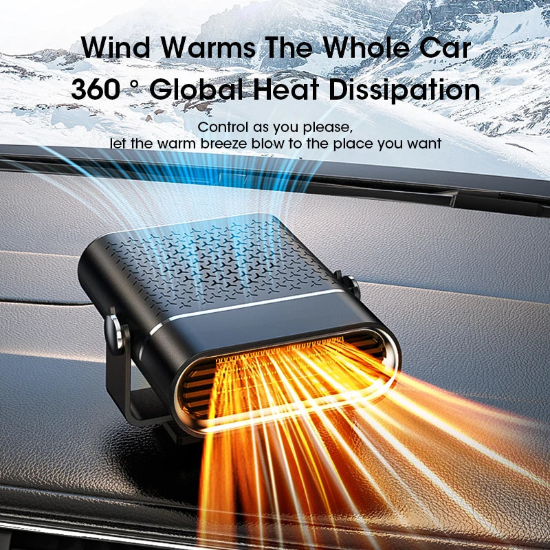 12V/24V Car Heater Fan 150W Electric CoolingHeating Auto Windshield Defroster Defogging Demister Car Anti-Fog Heater Carsupplies
