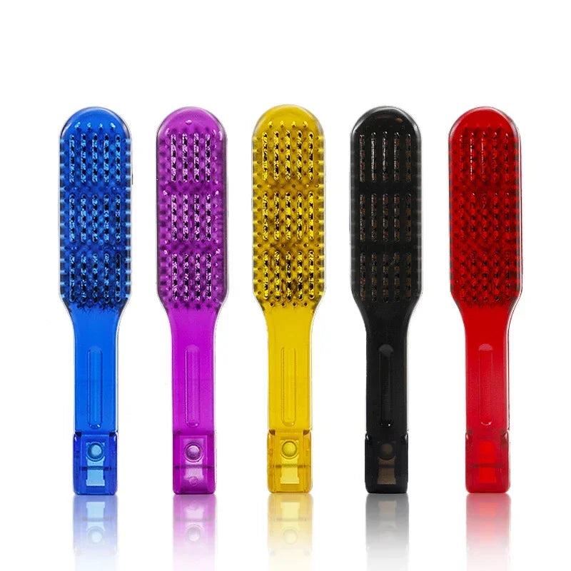 New Pro Ceramic Straightening Comb Double Sided Hair Brush Clamp Hairdressing Natural Fibres Bristle Hair Comb Hairstylig Tool