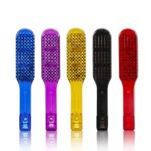 New Pro Ceramic Straightening Comb Double Sided Hair Brush Clamp Hairdressing Natural Fibres Bristle Hair Comb Hairstylig Tool