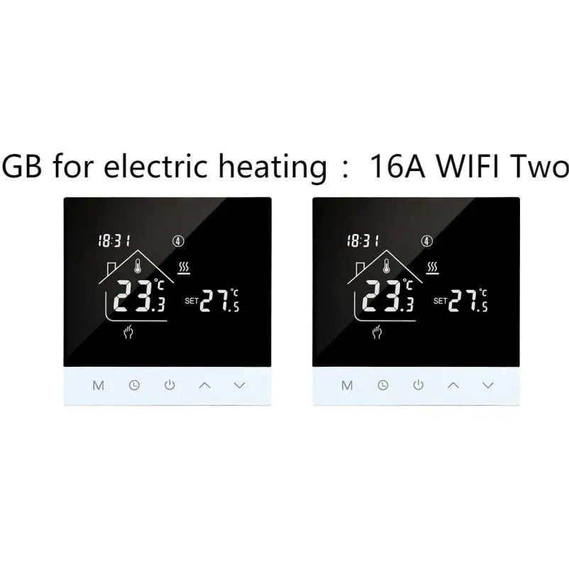 S4HGB  Wifi Smart Heating Thermostat LCD Display Voice Control Alexa Tuya Alice/ Electric/Water Floor Temperature Controller