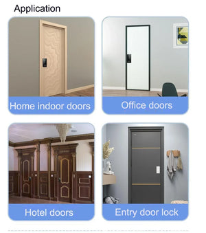 Smart Deadbolt Locks Digital Tuya App Biometric Fingerprint Password Keyless Electronic Locks front Door Alexa Keypad Lock