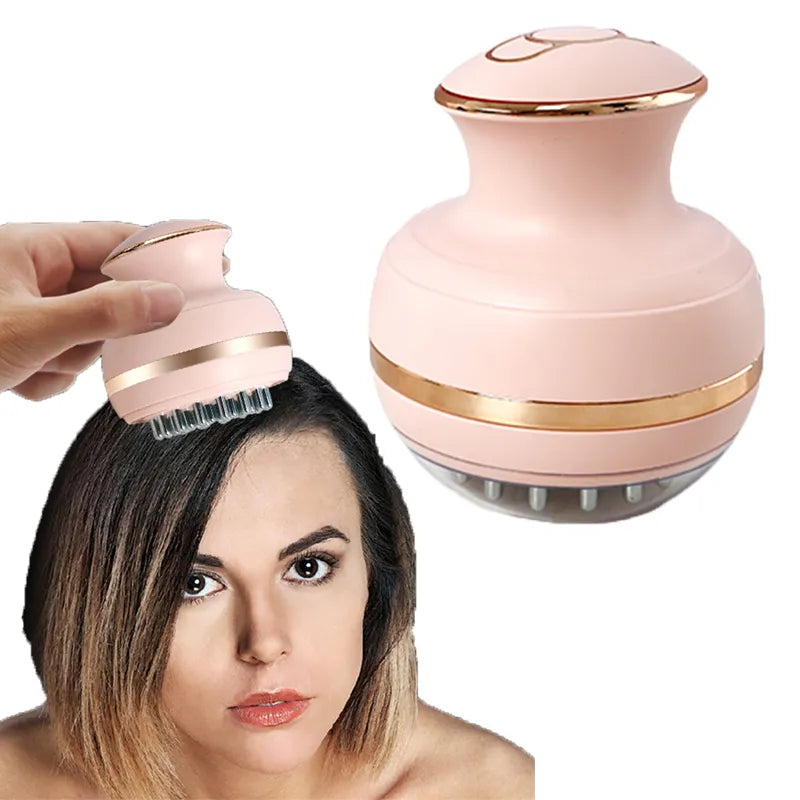 EMS Electric Head Massager Wireless Scalp Massage Promote Hair Growth - Stereotech