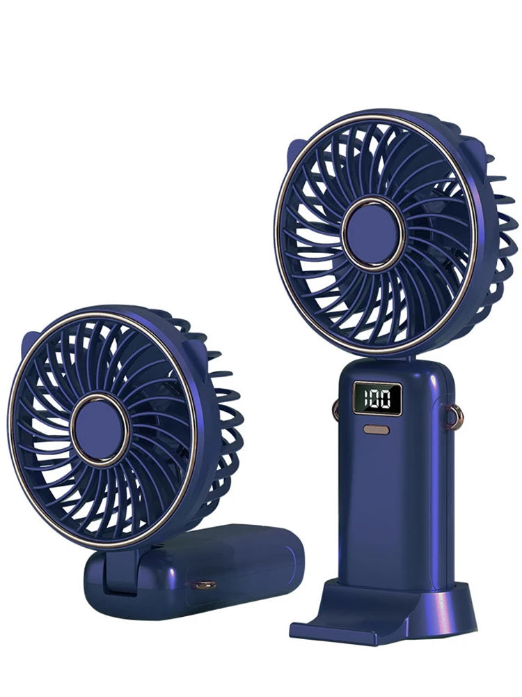 Real 1500mah Mini Handheld Fan Electric Rechargeable Mini Lash Fan Hand Held For Summer Gift - Stereotech