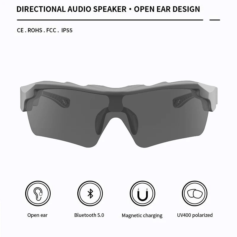 Smart Glasses Bluetooth 5.0 Earphones Riding Sport Glassess Wireless Headset Headphone UV400 Polarized Music Eyeglassess