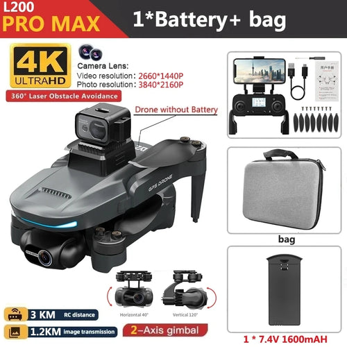 L200 PRO MAX Drone 4K - Stereotech
