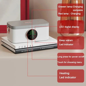 Portable Outdoor USB Rechargeable Electric Heating Lunch Box 1000mL Dropship  Insulated Food Warmer Food Container