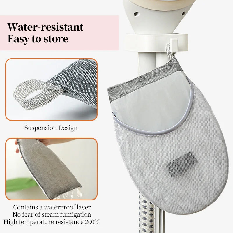 Handheld Ironing Board Mini Anti-scald Gloves Iron Pad Cover Heat-resistant Steamer Ironing Gloves for Clothing Protective Pad - Stereotech