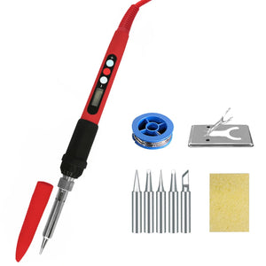 Soldering Iron 60W/80W Adjustable Temperature Electric Solder Iron Rework Station Mini Handle Heat Pencil Welding Repair Tools