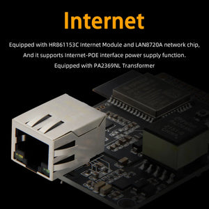 LILYGO® TTGO T-Internet-POE ESP32 Ethernet Adapter LAN8720A Development Board Downloader Expansion Module Programmable Hardware