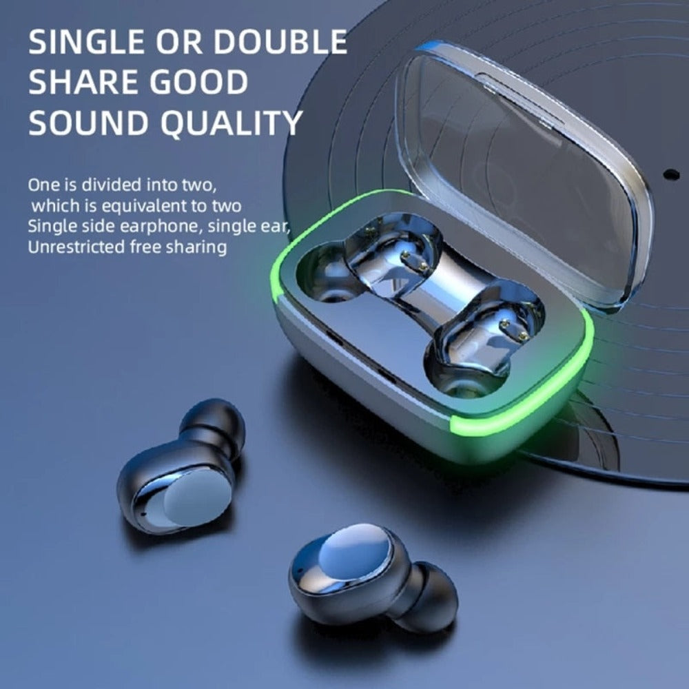 Heavy Bass Wireless Bluetooth 5.1 Earbuds - Stereotech