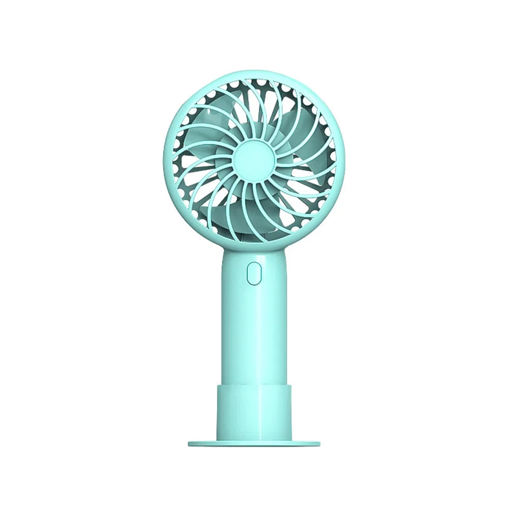 Mini Small Fan Portable Fan Summer Color Matching Handheld USB Fan Portable Handheld Students Rechargeable Large Wind Ventilador - Stereotech