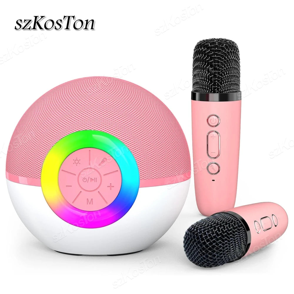 BlueTooth Wireless Microphone Mini Portable Karaoke Mic with Speaker for Kids Children Birthday Holiday Gifts - Stereotech