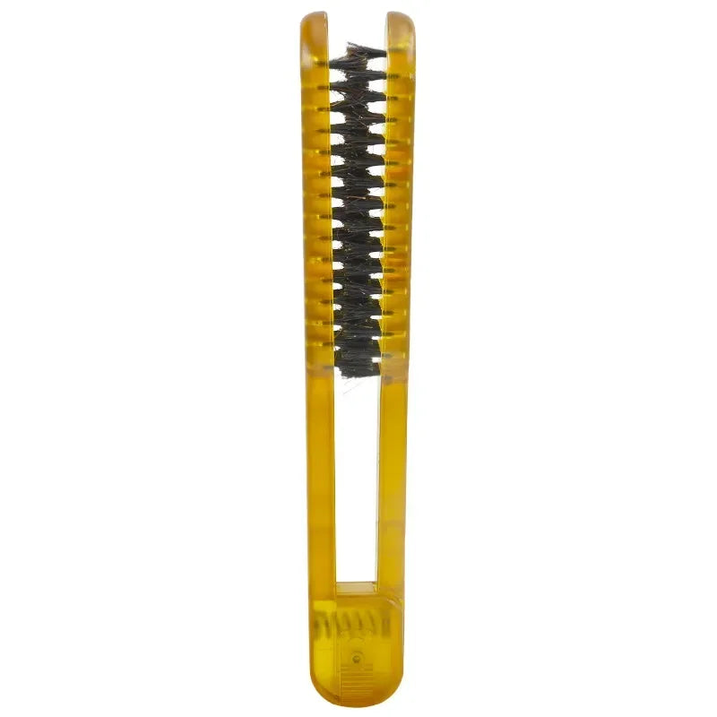 New Pro Ceramic Straightening Comb Double Sided Hair Brush Clamp Hairdressing Natural Fibres Bristle Hair Comb Hairstylig Tool