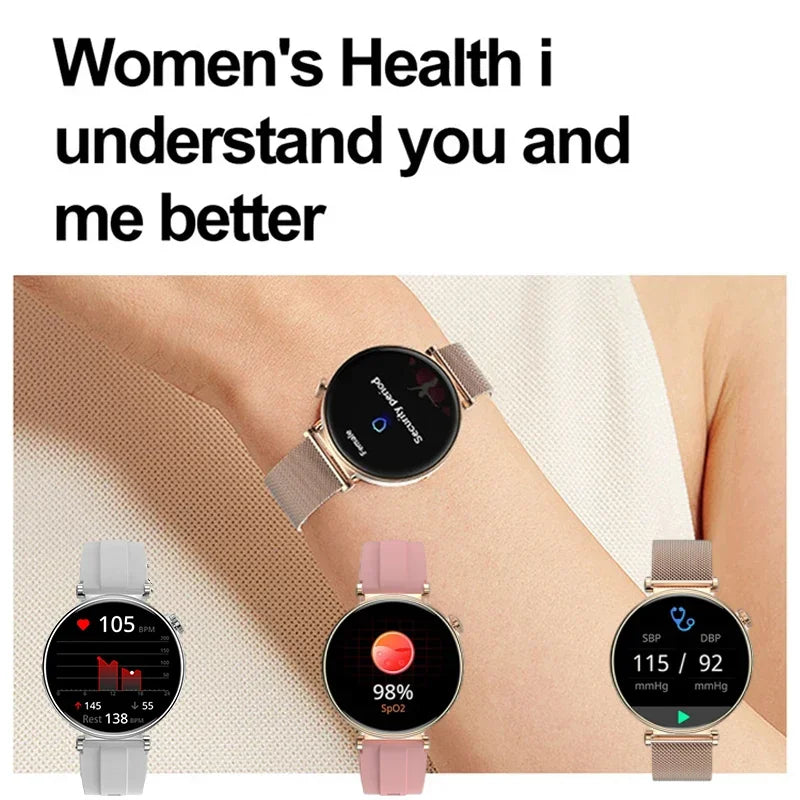 Xiaomi Mijia NFC Smart Watch Women Voice Assistant Bluetooth Call Heart Rate Monitoring Waterproof Sport Fitness Women&#39;s Watches