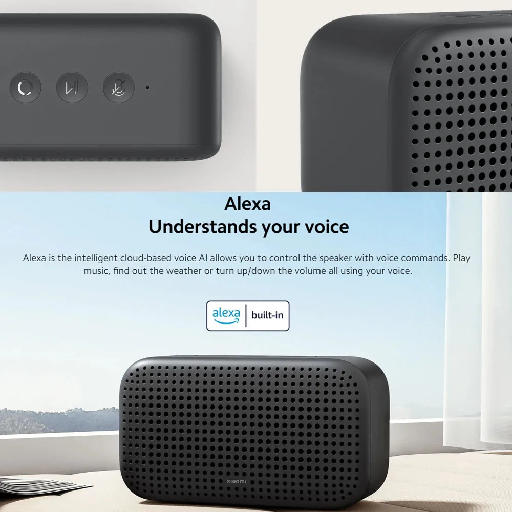 Xiaomi Smart Speaker Lite Global Version Smart Hub AI Speaker 1.75&quot;  Bluetooth Wifi Built in Alexa Works With Mi Home App