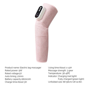 1 Pair Electric Leg Massager Knee Calf Massage Air Pressure Modes vibration Leg Massager