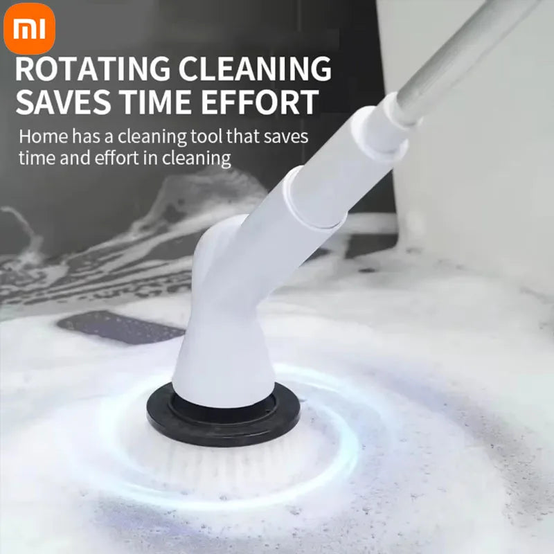 Xiaomi 6 in 1 Electric Cleaning Brush Kitchen Bathroom Cleaning Tools Electric Rotary Cleaning Scrubber Shower Cleaning Brush
