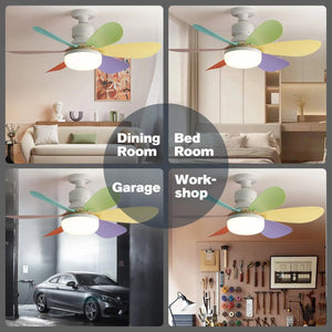 20.5-inch LED 40W ceiling fan light E27 with remote dimming function, suitable for living room, study, and home use, 85-265V - Stereotech