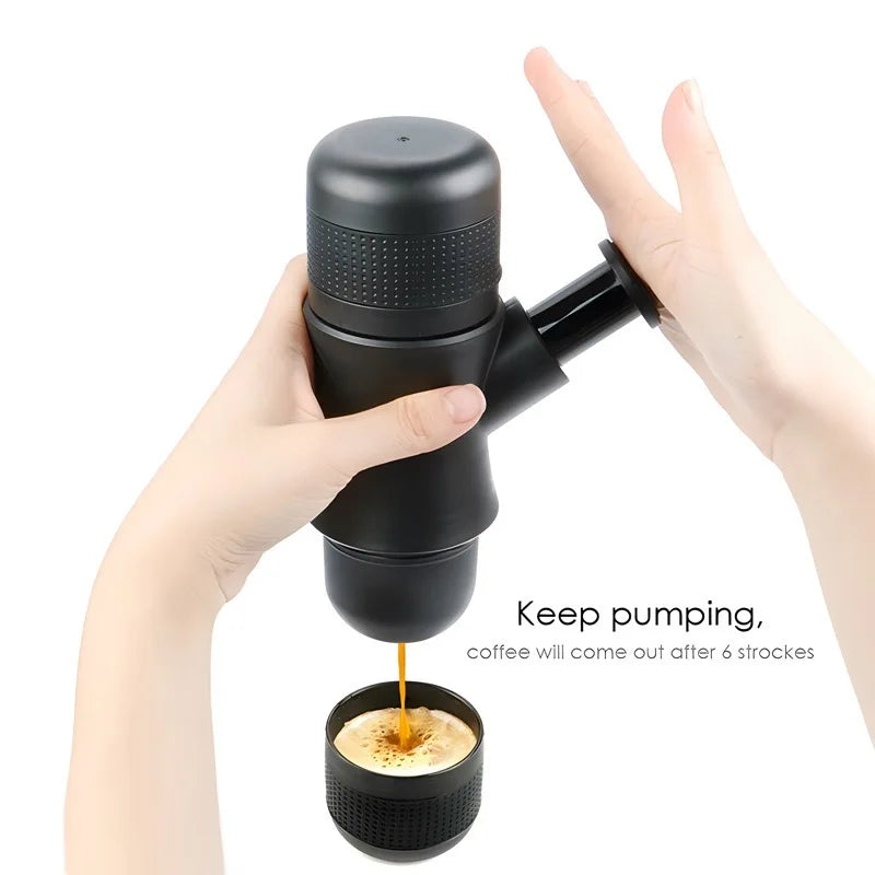 Portable mini hand pressure coffee machine - Stereotech