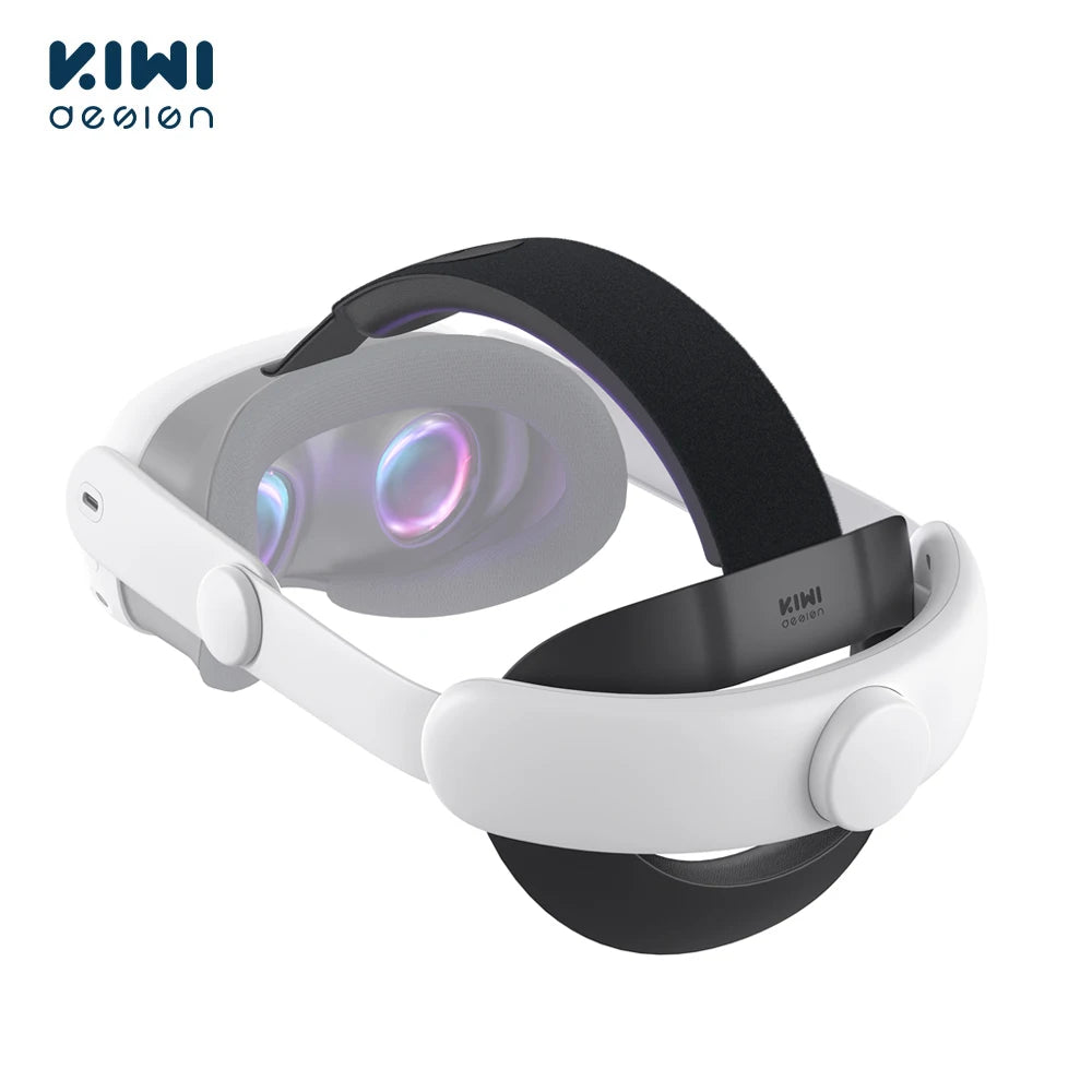 KIWI design Comfort Head Strap Compatible with Quest 3 Adjustable Elite Strap Replacement for Enhanced Support VR Accessories