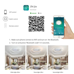 Modern Chandeliers LED Lamp For Living Room Bedroom Study Room White Black Color Surface Mounted Lights Lamp Decor AC85-265V