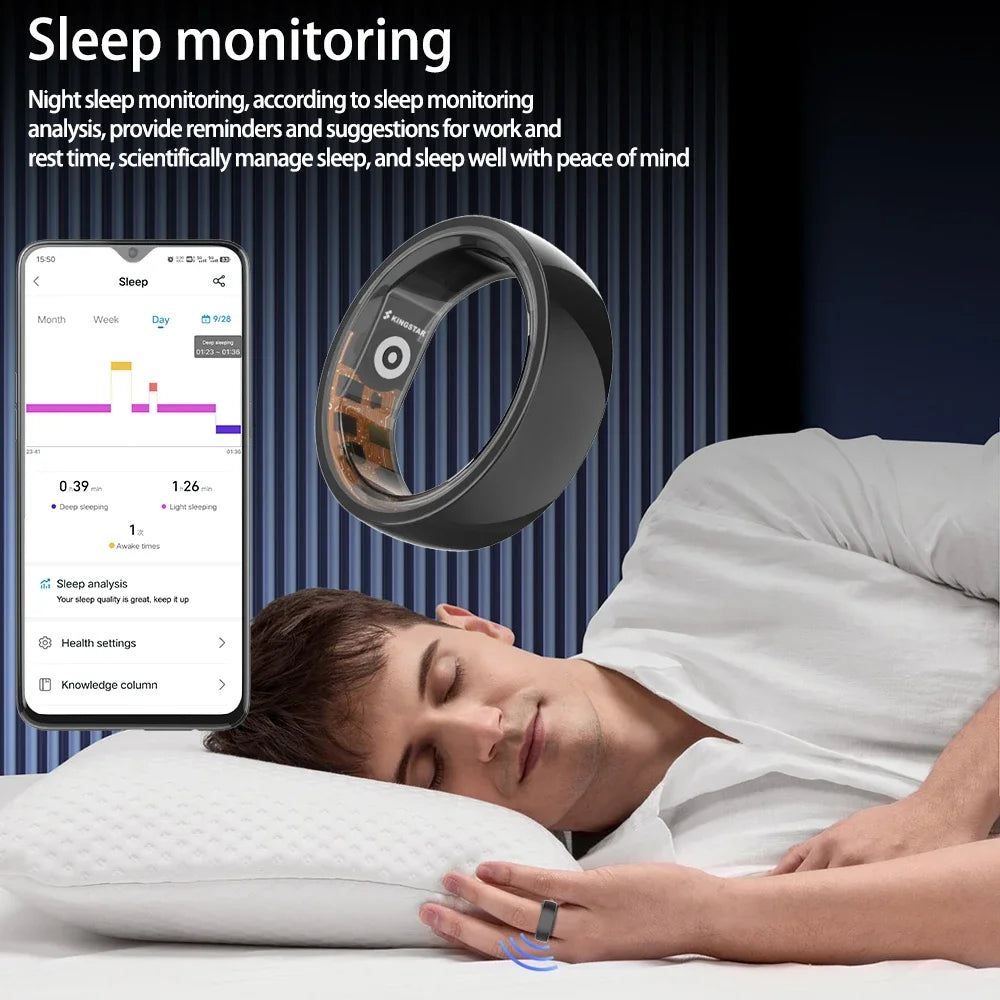 R01 Smart Fitness Ring 2024 Men Women Sports Health Monitoring 3ATM Waterproof Multi-sport Mode Smartring For Andriod IOS