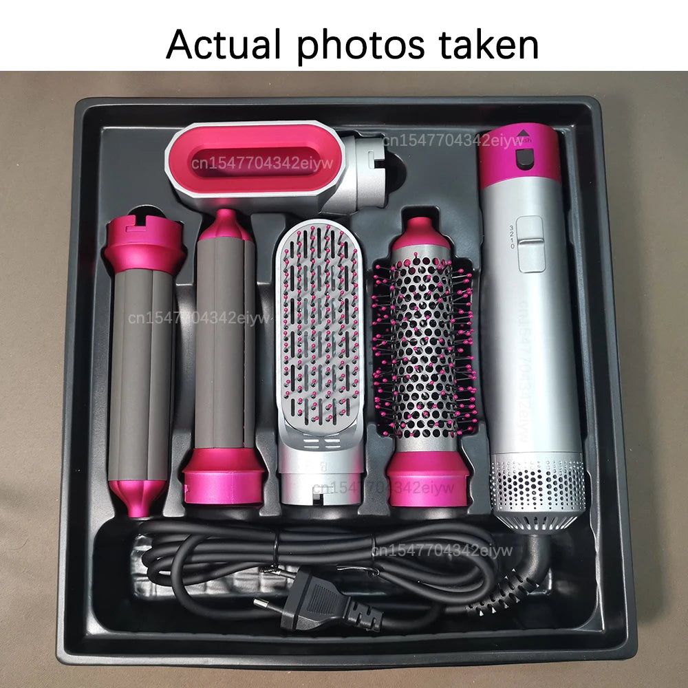 New 5 In 1 Hair Dryer Professional High-Speed Curling lron Hot Air Comb Set For Dyson Airwrap Straightener Styling Tool