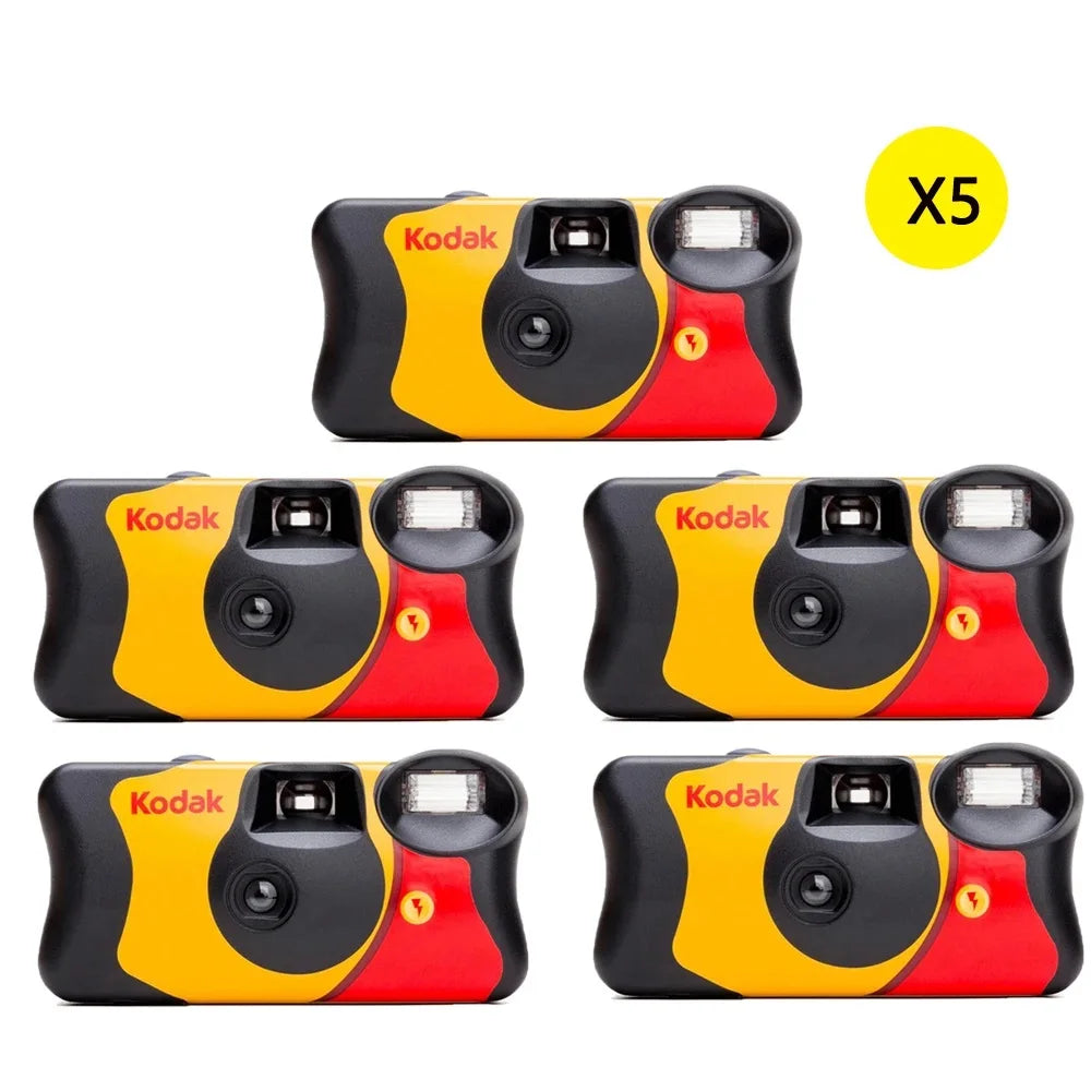 Original Kodak FunSaver Single Use Camera With Flash 1/3/5 Pcs Disposable Point-and-Point Film Cameras 27 Sheets 39 Sheets