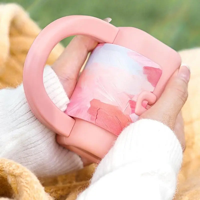 Cute Mini Hand Warmer Mobile Power Bank 2 In 1 USB Rechargeable Hand Warmers Winter Handheld Warmer Electric Heater 10000mAh