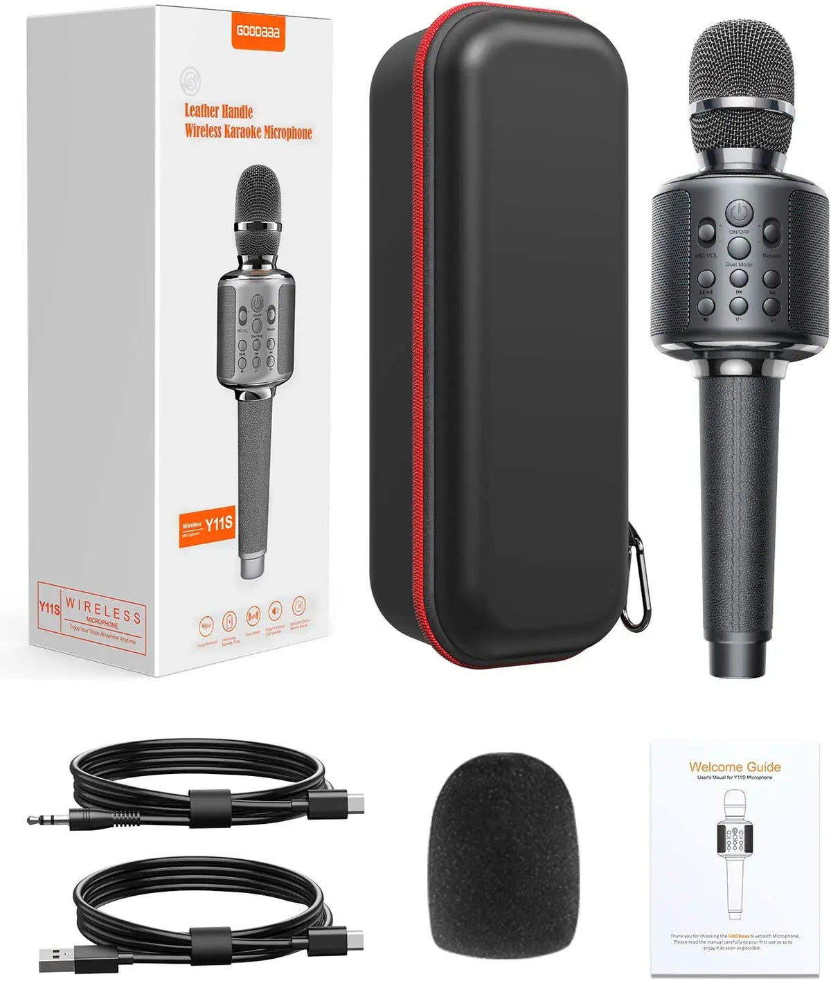 Bluetooth Microphone  Karaoke Portable  Home Wireless Singing Machine with Duet Sing/Record/Play/Reverb for Adult/Kid Gift