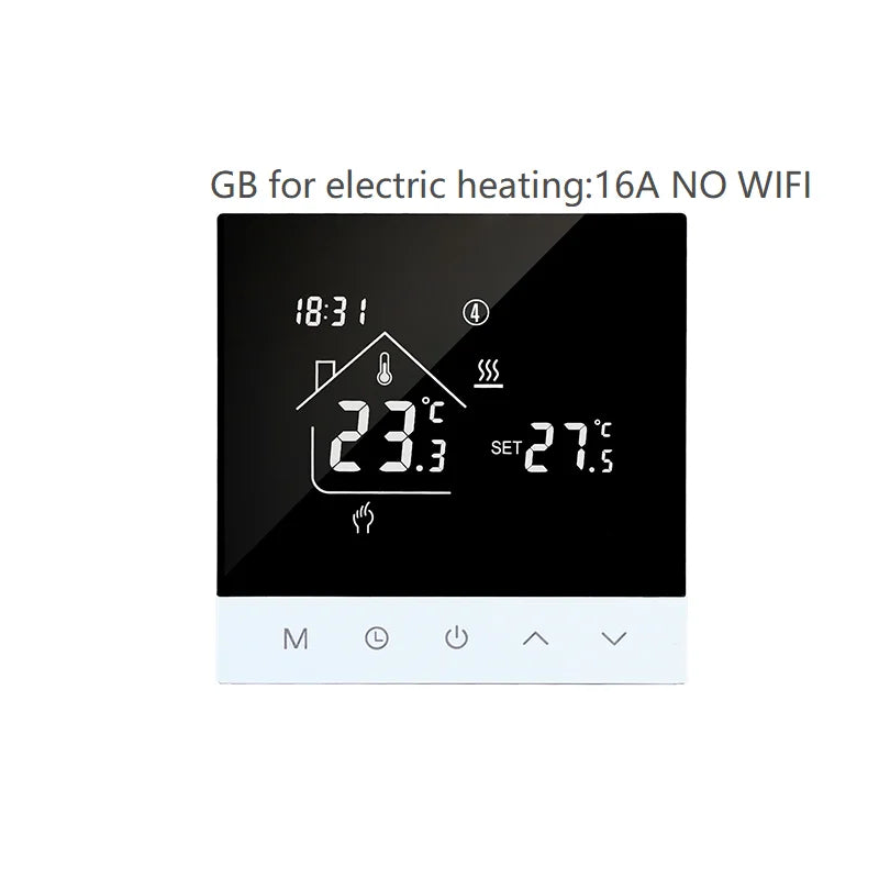 S4HGB  Wifi Smart Heating Thermostat LCD Display Voice Control Alexa Tuya Alice/ Electric/Water Floor Temperature Controller