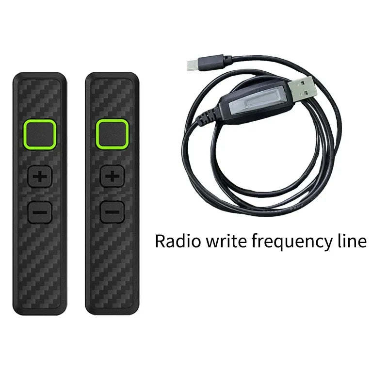 UNIKOO UK20 Mini Collar Clip Walkie Talkies  Portable Long Range  Two Way Radio Handsfree Communication Set  with Earphone