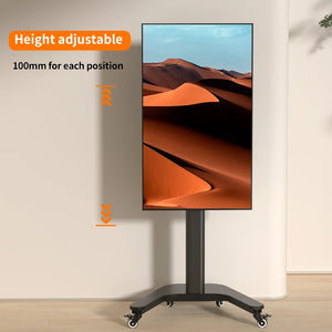 HILLPORT Tilt TV Mobile Cart Free Lifting 37"-70" LED LCD Plasma TV Trolley Mount Stand Support vertical screen SC5211