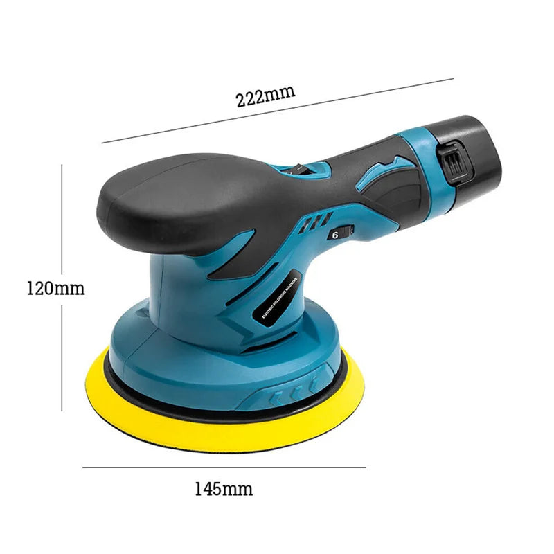 Cordless Car Polisher Multi-functional Electric Rotary Polishing Machine 5000rpm 6 Variable Speed Scratches Repair Waxing Tools