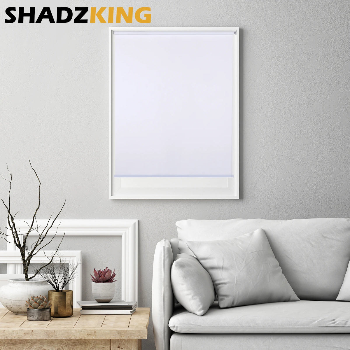 Shadzking Luxury Roller Blinds for Windows Motorized Electric Roller Shades Wifi Motor Alexa Google Window Blinds for Smart Home