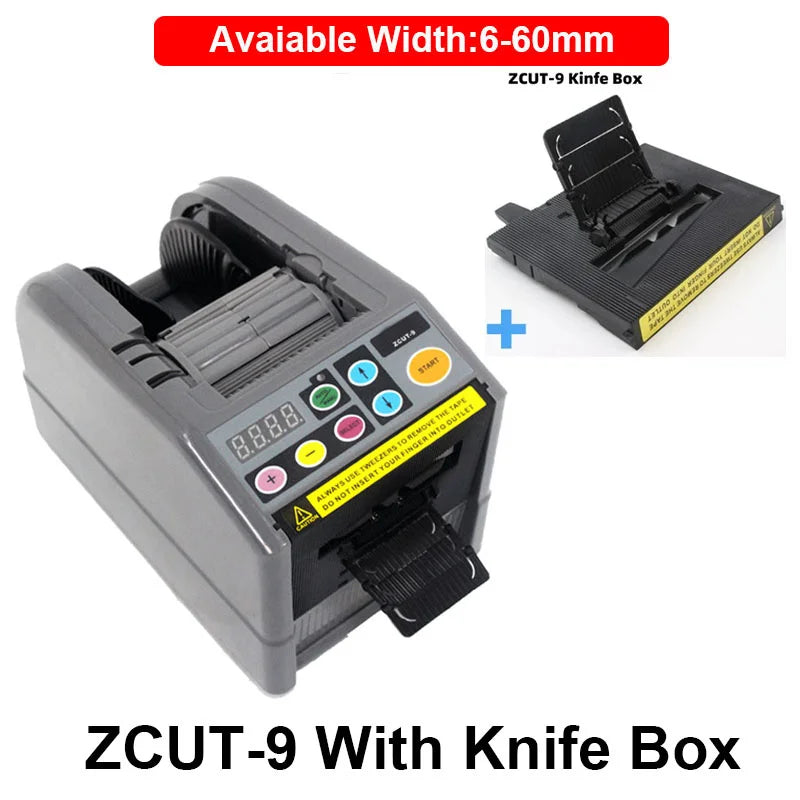 ZCUT-9 Automatic Tape Dispenser Electric Tape Cutting Machine Auto Adhesive Tape Cutter Packing Tools Masking Paper Dispenser