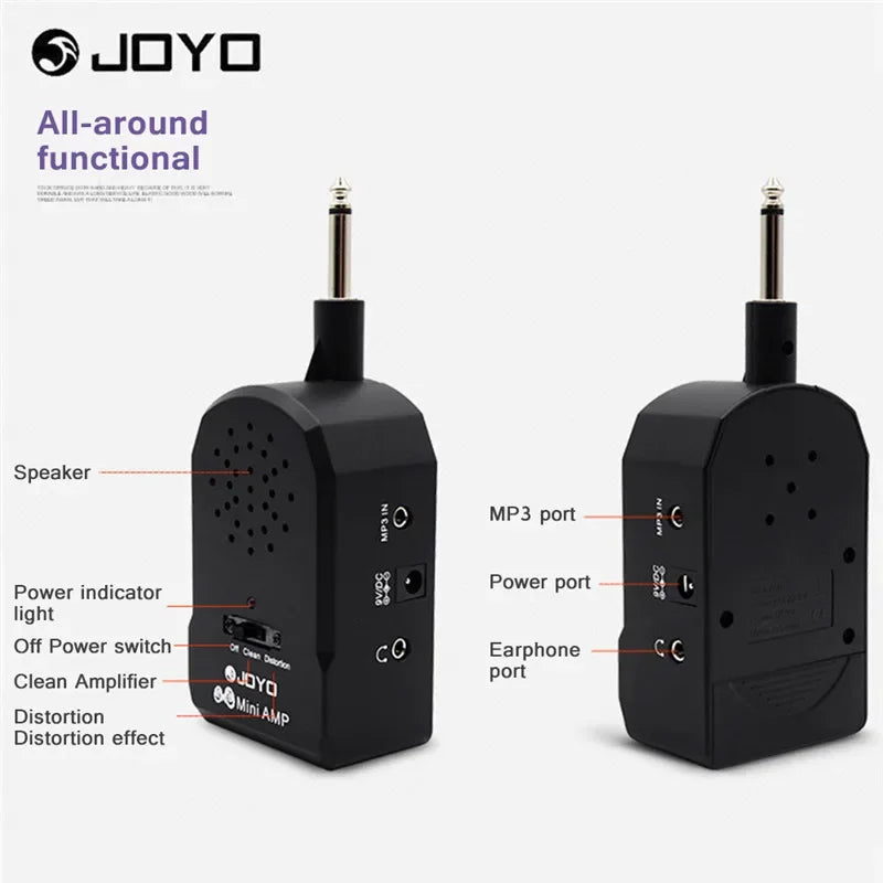 JOYO JA-01 Guitar Amplifier Mini Portable Speakers Electric Guitar Bass Distortion Timbre Large Volume Plug And Play Accessories