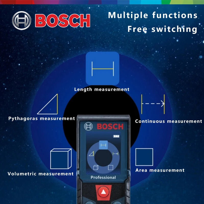 Bosch Professional Laser Measure Instrument GLM 50M Laser Rangefinder Waterproof Dustproof Bluetooth Electronic Measuring Rule